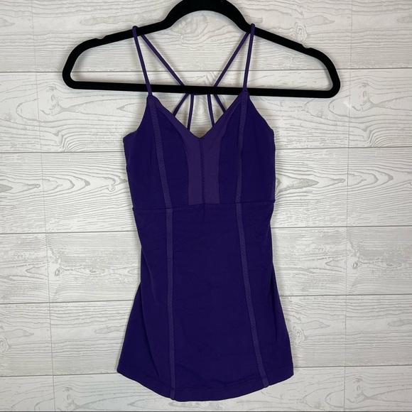 lululemon athletica Tops - Lululemon Purple Strappy Tank Top Size 4